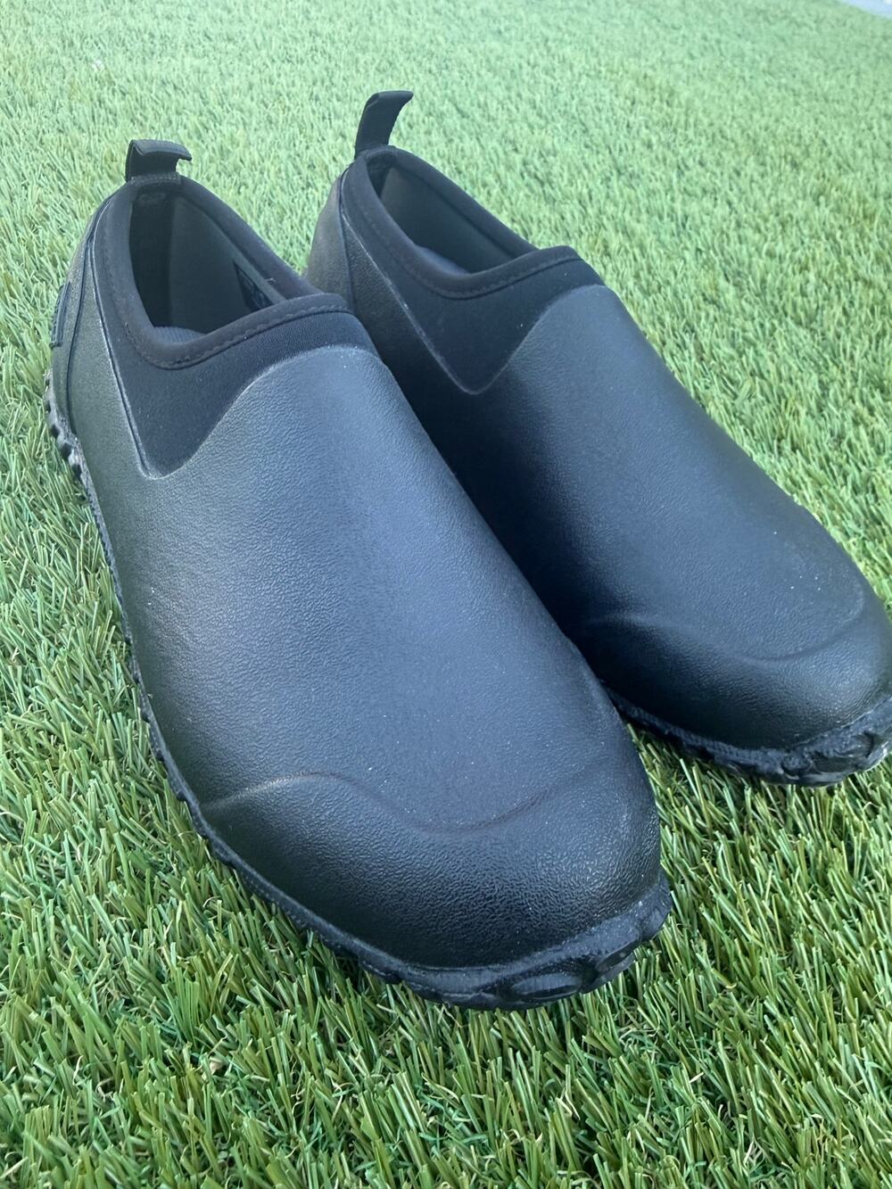 Muck Boots Muckster Low Rubber Shoes Mens Sz 8 Waterproof Garden Black